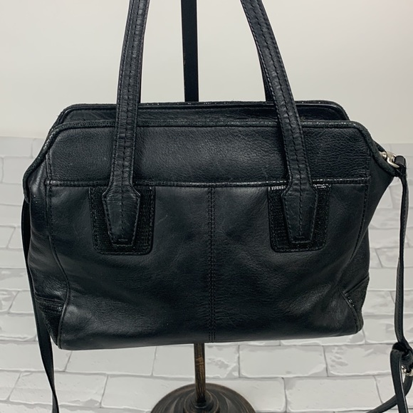 Coach Black Leather Taylor Bette Mini Satchel Handbag Crossbody Zip close - Picture 2 of 14